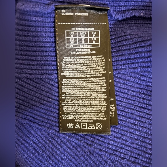 Marciano Women’s Long Sleeve Royal Blue Peplum Sweater Size Small Looks Like New - Picture 7 of 7